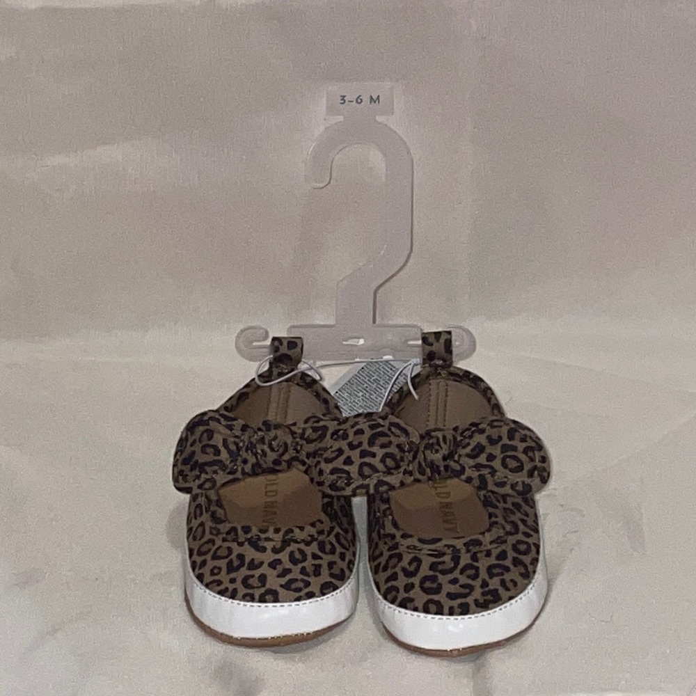 3-6 month cheetah print baby shoes